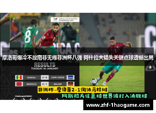 摩洛哥爆冷不敌南非无缘非洲杯八强 阿什拉夫错失关键点球遗憾出局 摩洛哥爆冷不敌南非无缘非洲杯八强 阿什拉夫错失关键点球遗憾出局